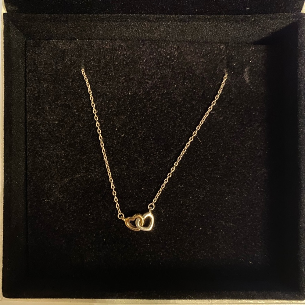 Pandora Interlocking Double Hearts Necklace